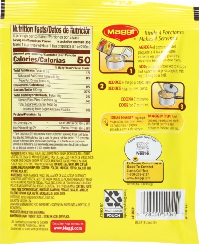 Maggi® Chicken Flavor Noodle Soup Mix Perspective: back