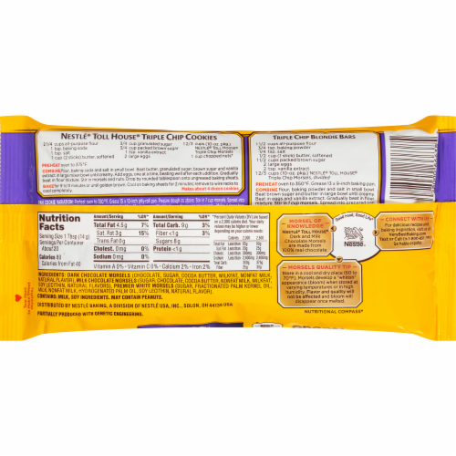 Nestle Toll House Triple Chip Morsels Perspective: back