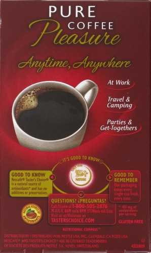 Nescafe Taster's Choice House Blend Instant Coffee Perspective: back