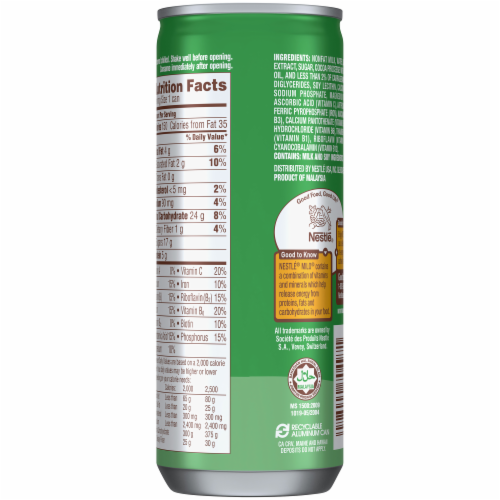 Nestle® MILO® Activ-Go Chocolate Flavored Drink Perspective: back