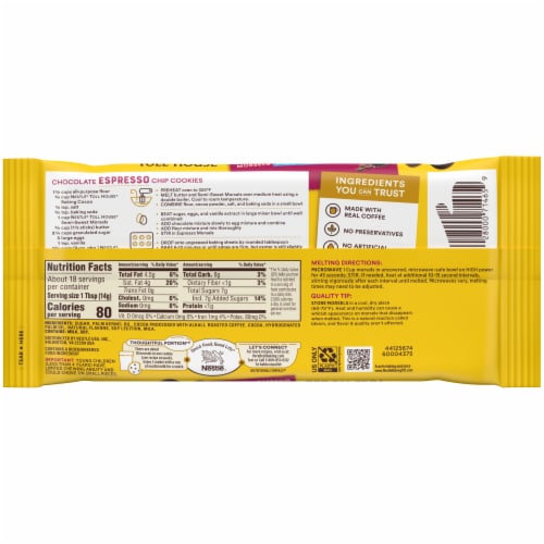 Nestle Toll House Espresso Baking Chips Perspective: back