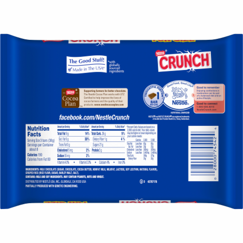 Nestle Crunch Bars Fun Size Perspective: back