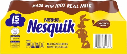 Nesquik® Lowfat Chocolate Milk Perspective: back