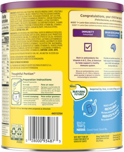 Nestle NIDO® Lacto-Ease Toddler Milk Beverage Perspective: back