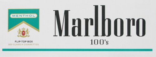 Marlboro Menthol Gold 100s Cigarettes Perspective: back