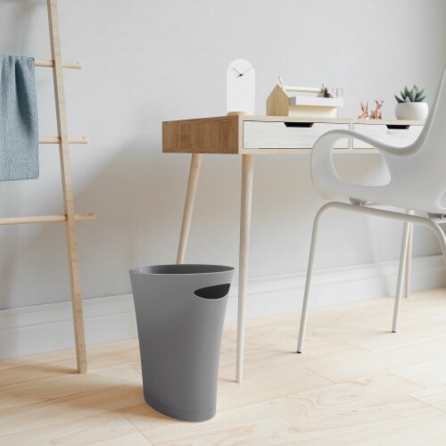 Umbra 082610-149 2 gal Skinny Can, Charcoal Perspective: back