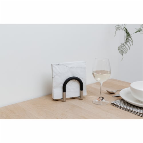 Umbra 330705-047 Swivel Squeeze Napkin Holder - Black & Nickel Perspective: back