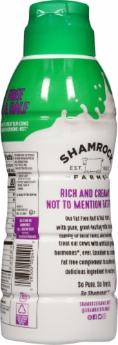 Shamrock Farms Fat Free Half & Half Perspective: back