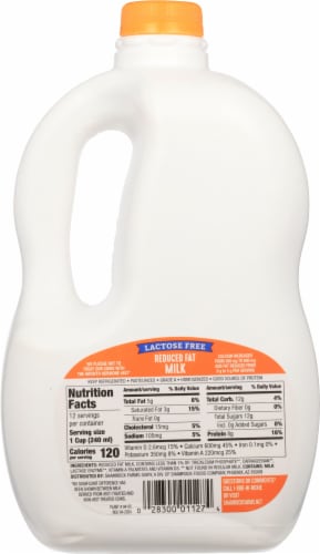 Shamrock Farms® Lactose Free 2% Reduced Fat Milk with Added Calcium Perspective: back