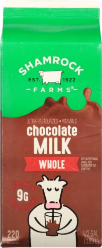Shamrock Farms® Chocolate Whole Milk Perspective: back