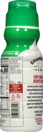 Shamrock Farms® Heavy Whipping Cream Perspective: back
