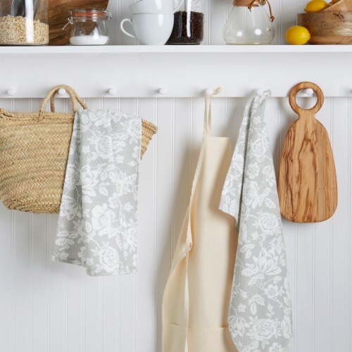 Martha Stewart Floral Vine Kitchen Towels Perspective: back