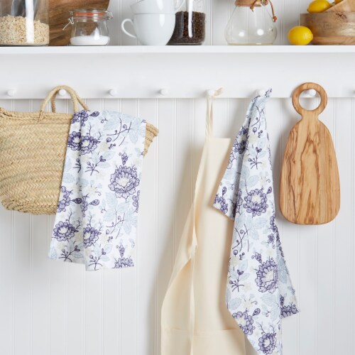 Martha Stewart Embellished Floral Kitchen Towels Perspective: back