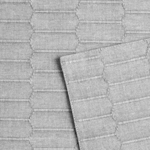 Martha Stewart Honeycomb Rectangle Placement - Gray Perspective: back
