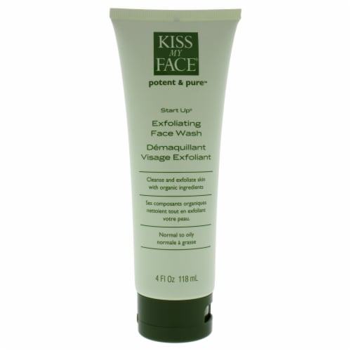 Kiss My Face Start Up Exfoliating Face Wash Perspective: back