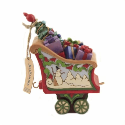 Jim Shore Tidings In Tow Polyresin Heartwood Creek 6005692 Perspective: back
