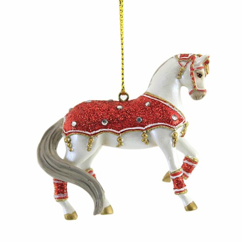 Holiday Ornament Holiday Tapestry Ornament Polyresin Christmas Pony 6009526 Perspective: back