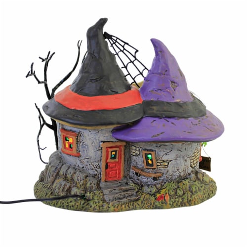 Department 56 House Rachel's Retreat & Spa Halloween Snow Village 6007781 Perspective: back