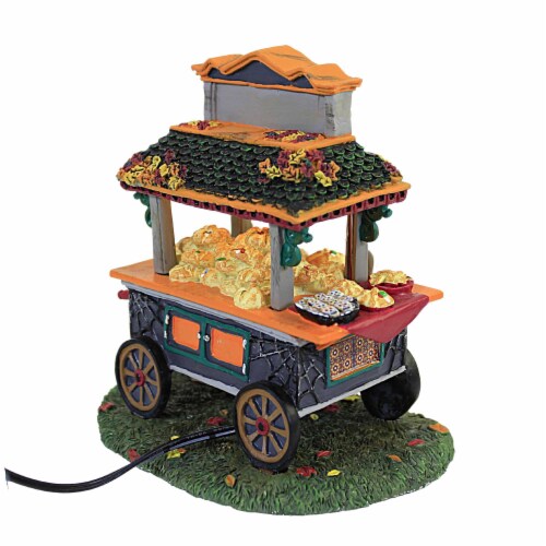 Department 56 House Day Of The Dead Pastry Cart Halloween Snow Village 6007787 Perspective: back