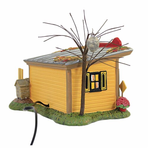 Department 56 House Honey Hive Ceramic Halloween Snow Village 6007789 Perspective: back