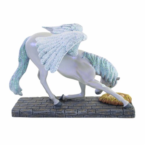 Trail Of Painted Ponies Adoration Polyresin Cradle Jesus Wings 6011694 Perspective: back