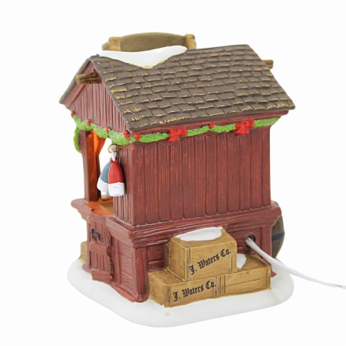 Department 56 Villages 4.00 Fishmonger Dicken's Village 1800'S Fresh Perspective: back