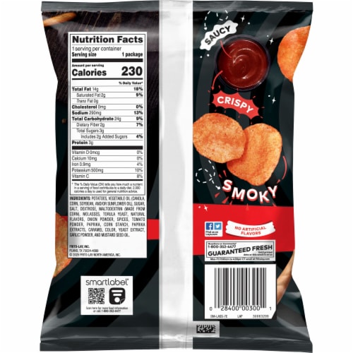 Lay's® Barbecue Flavored Potato Chips Perspective: back