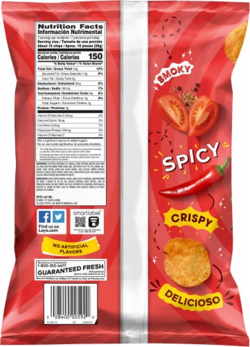 Lay's® Adobadas Flavored Potato Chips Perspective: back