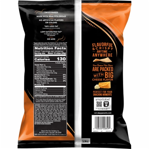 Stacy's® Five Cheese Baked Pita Thins Snacks Perspective: back