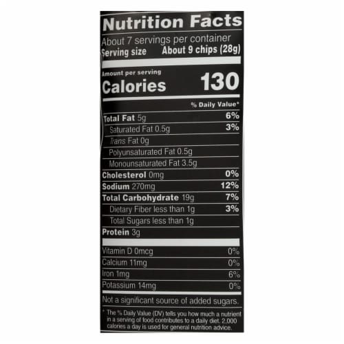 Stacy's Garden Veggie Medley Pita Crisps Chips Snacks Perspective: back