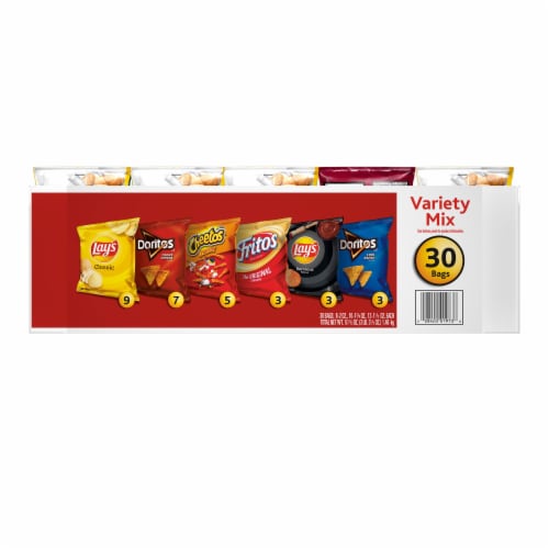Frito-Lay Variety Mix Snacks Variety Pack Perspective: back