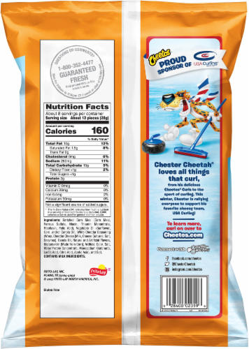Cheetos White Cheddar Cheese Snacks Perspective: back