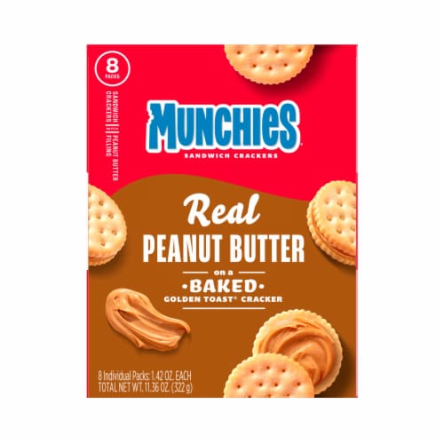 Munchies® Peanut Butter Sandwich Snack Crackers Perspective: back
