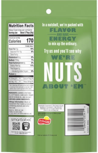Nut Harvest® Lightly Roasted Almonds Perspective: back