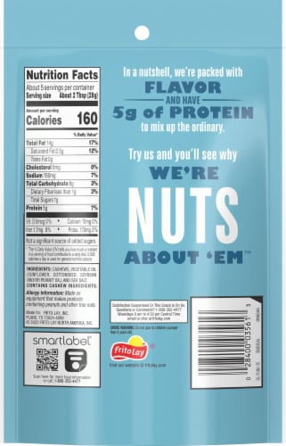 Nut Harvest® Sea Salt Whole Cashews Perspective: back
