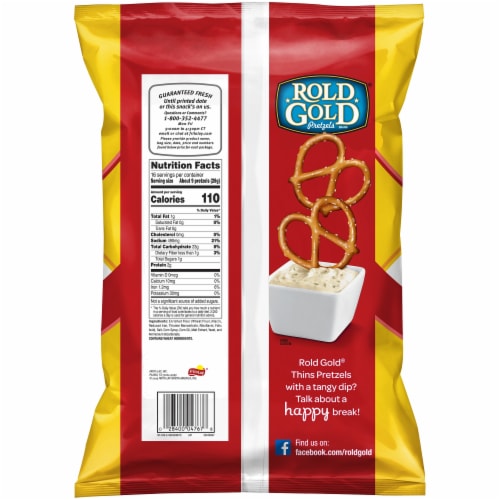 Rold Gold Original Thins Pretzels Perspective: back