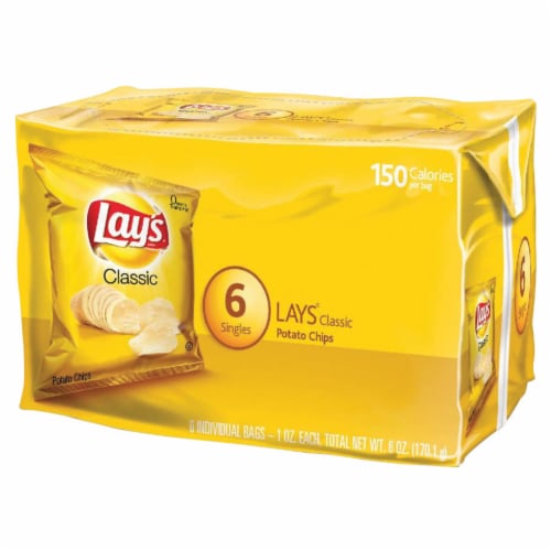 Lay's® Classic Multi-Pack Potato Chips Perspective: back