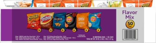 Frito-Lay Flavor Mix Snacks & Potato Chips Variety Pack Perspective: back