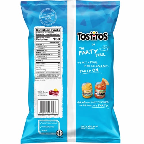 Tostitos® Tortilla Chips Bite Size Rounds Snacks Perspective: back