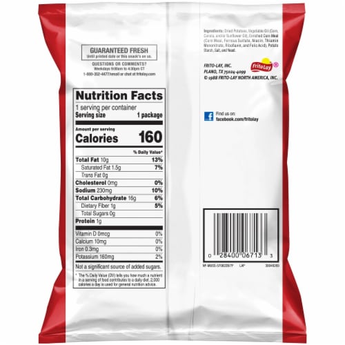 Munchos Potato Crisps Perspective: back
