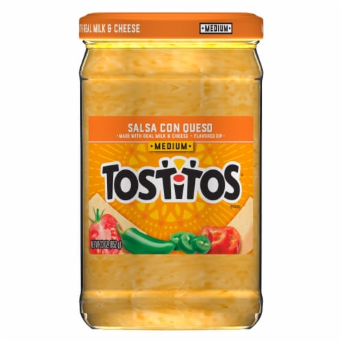 Tostitos Medium Salsa Con Queso Dip Perspective: back