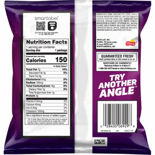 Doritos® Spicy Sweet Chili Flavored Tortilla Chips Perspective: back