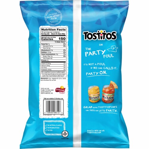 Tostitos® Gluten Free Bite Size Rounds Tortilla Chips Party Size Perspective: back