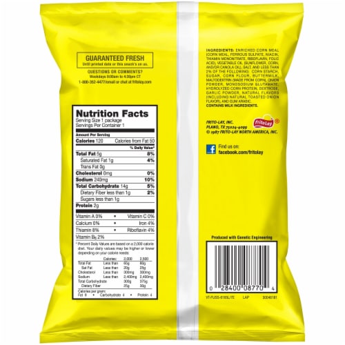 Funyuns® Onion Flavored Rings Snacks Perspective: back