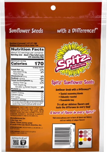 Spitz® Sunflower Seeds Smoky BBQ Flavored Snacks Perspective: back