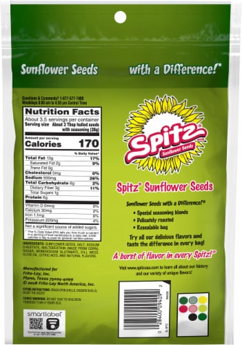 Spitz® Dill Pickle Flavored Sunflower Seeds Perspective: back