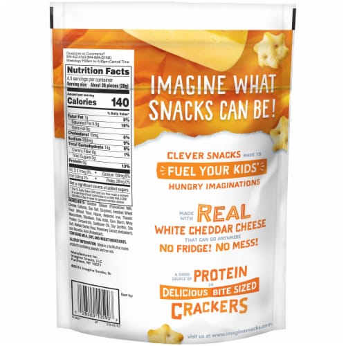 Imag!ne White Cheddar Cheese Stars Snacks Bag Perspective: back