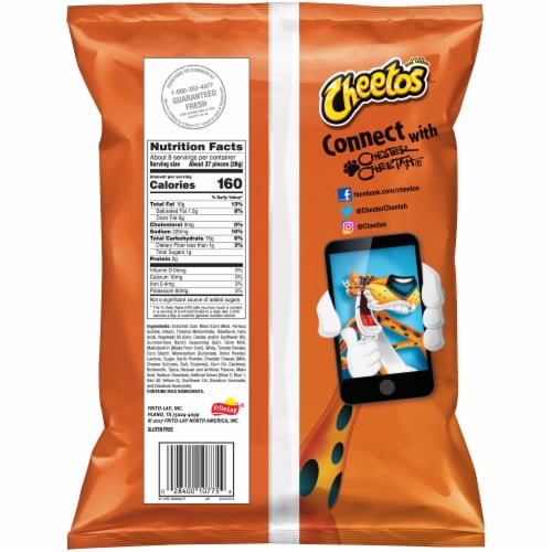 Cheetos Stars Summertime Ranch Cheese Flavored Snacks Perspective: back
