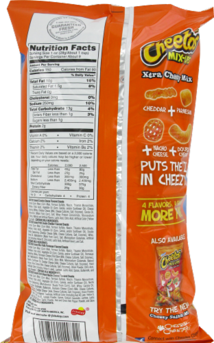 Cheetos Mix Ups Extra Cheesy Mix Perspective: back