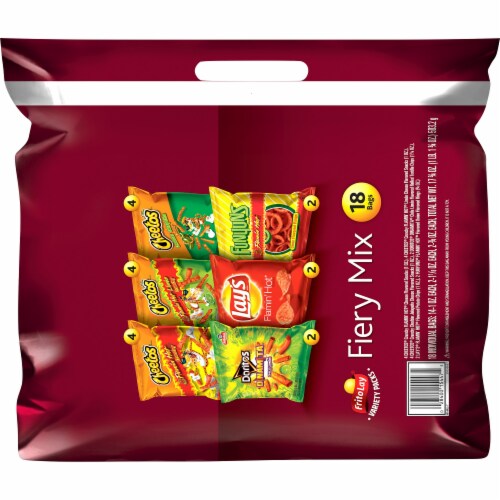 Frito-Lay® Fiery Mix Snacks & Chips Variety Pack Perspective: back